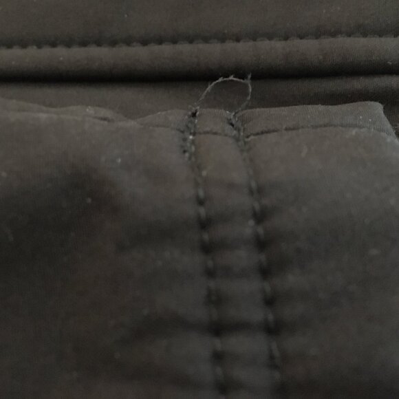 [Novelti] Black Fleece Lined High Collar Hooded Raincoat | L | Good - Picture 11 of 15